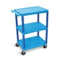 Luxor 3-SHELF UTILITY CART HE34-BU